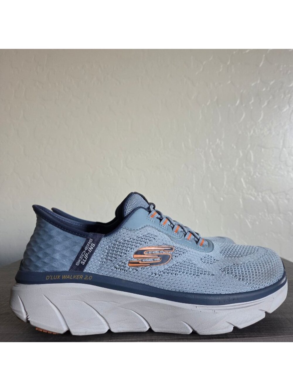 Skechers Slip-ins D'Lux Walker 2.0 Rezinate Sneaker Hands Free Shoe Men's 9.5 WW